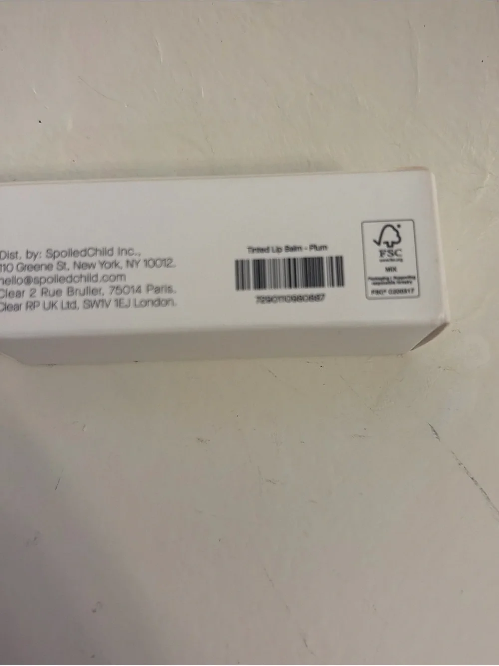 SpoiledChild Conditioning Tinted Lip Balm - White